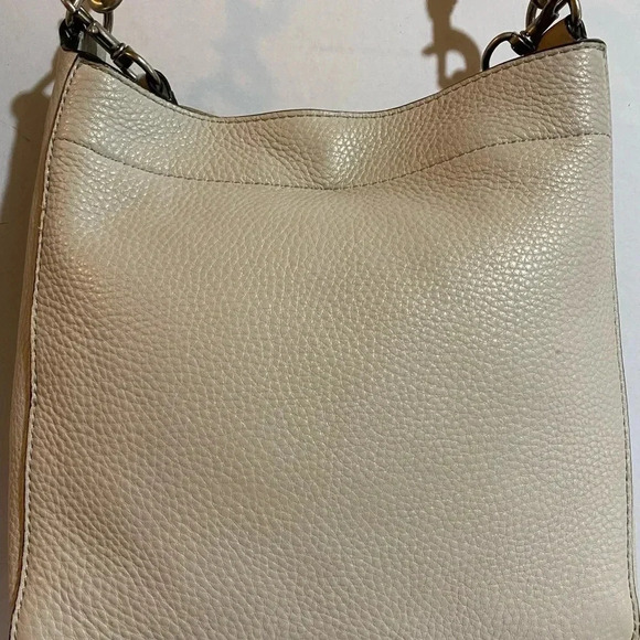 Rebecca Minkoff white gray pebbled leather crossbody handbag - Picture 7 of 14